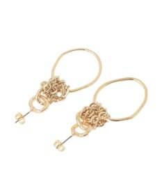 YECCA VECCA フープチェーンピアス