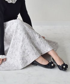 Bridget Birkin 【Bridget Birkin】ビッグパールリボンフラットシューズ