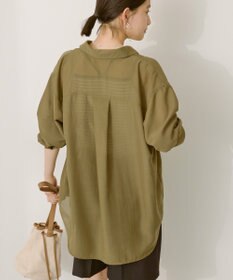 AMERICAN HOLIC シアーボイルオーバーシルエットシャツ