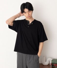 WEGO リングドットヘンリーネックリブT（SS）