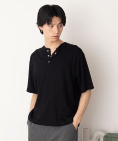 WEGO リングドットヘンリーネックリブT（SS）