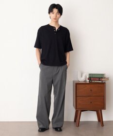 WEGO リングドットヘンリーネックリブT（SS）