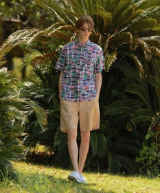 J.PRESS MEN パッチワーク プルオーバーシャツ