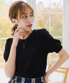 Tiaclasse 【洗える】ダイヤ柄編みサマーニットトップス