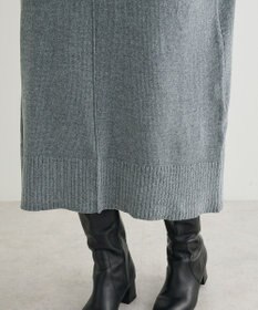 Green Parks 配色リラックスモールニットワンピース