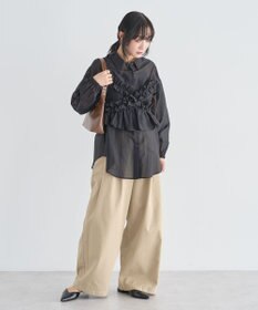 Green Parks 【WEB限定】ＳＥＴ２点フリルビスチェ＋シャツチュニックⅡ