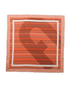 MOONBAT FURLA モノグラム柄シルク100%スカーフ 65×65cm