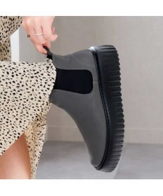 Pointer 日本製 本革厚底サイドゴアブーツ