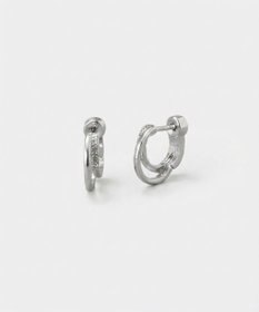 Phoebe 〈金属アレルギー対応〉ポイントビジューワンタッチピアス　シルバー/ニッケルフリー