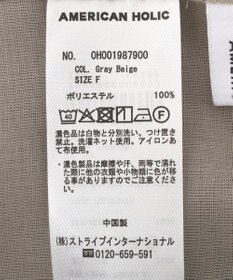 AMERICAN HOLIC シアーフーディーシャツ
