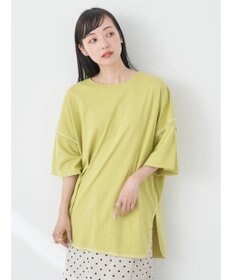 earth music&ecology 配色ステッチチュニックＴ