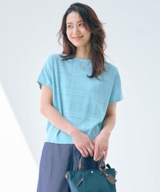J.PRESS LADIES 【洗える】メッシュ パターン ニット
