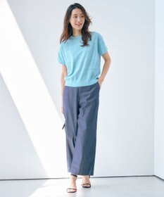 J.PRESS LADIES L 【洗える】メッシュ パターン ニット