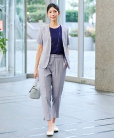 Tiaclasse 【洗える】ダイヤ柄編みサマーニットトップス