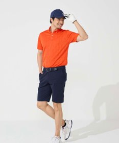 FILA GOLF／marie claire 【FILA GOLF】メッシュ加工ロゴ半袖ポロシャツ