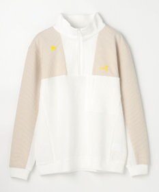 PW CIRCULUS 今が旬トップス！【ドライな肌触り / UV遮蔽率98.9% UVカット / ストレッチ】【MEN】ワッフルハーフジップトップス  ゴルフ