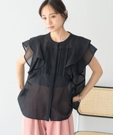 earth music&ecology ラッフルブラウス