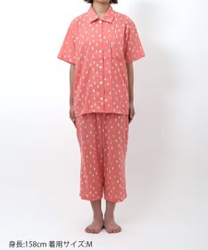 ワコール／睡眠科学 パジャマ 5分袖 半袖 8分丈 綿100%(本体) 【SOU・SOU（R）】 レディース YDT162 睡眠科学／ワコール