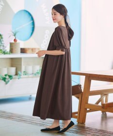 Tiaclasse 【洗える】ボリュームパフスリーブピンタックワンピース