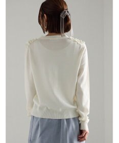 Te chichi フリルVネックカーディガン