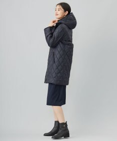 J.PRESS LADIES 【WEB限定カラーあり・洗える】コンパクトタフタキルティング フーデッド コート