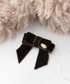 TOCCA 【ブローチ取り外し可】VELVET RIBBON FURTIPPET ティペット