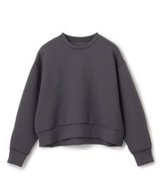 UNFILO L 【WEB限定】BEAUTY FORM JERSEY サイドZIP クロップドプルオーバー