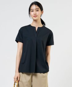 J.PRESS LADIES プレーティングジャージー チュニック丈 カットソー