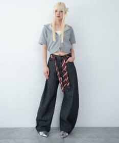 WEGO ワイドカーブデニムパンツ