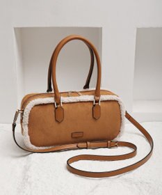 style code 【Ungrid/アングリッド】　ムートンタッチ　スクエアワイドボストンバッグ