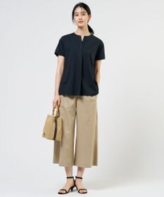 J.PRESS LADIES プレーティングジャージー チュニック丈 カットソー