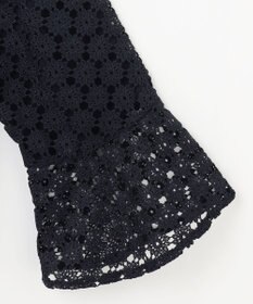 組曲 【WEB限定】フラワーレース 袖フレアトップス