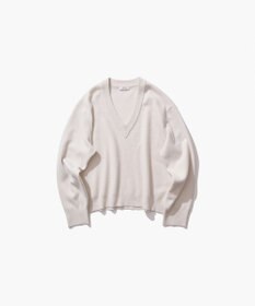 ATON MERINO COLLEGE KNIT | Vネックセーター