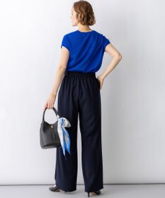 23区 【WEB&一部店舗限定】ストレッチジョーゼット ワイドパンツ