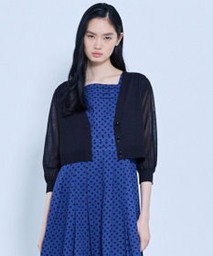 TOCCA 【星風まどかさん着用】SHEER CARDIGAN カーディガン ブラック系