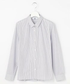 J.PRESS LADIES BEZ ドビーストライプ シャツカラー ブラウス
