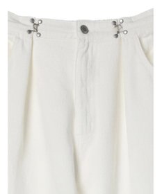 Green Parks ・ＥＬＥＮＣＡＲＥ　ＤＵＥ　ホワイトデニムタックパンツ