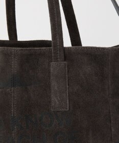 russet ステンシルデザインスエード2WAYトートバッグ(CE-1639)