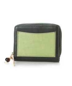 UNBILLION perche ジェムストーンチャームハーフラウンドウォレット