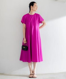 組曲 【洗える・共布ベルト付き】ナチュラル サマードレス