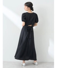 earth music&ecology ＳＥＴ２点バックリボンブラウス＋フレアスカート