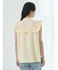 earth music&ecology デコルテレースフリルブラウス