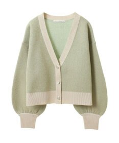 Green Parks ・ＥＬＥＮＣＡＲＥ　ＤＵＥ　ラメＶネックカーディガン