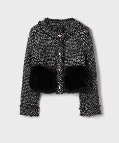 GRACE CONTINENTAL ツイードコンビジャケット