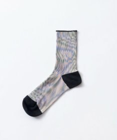 TRICOTE MOIRE LINK SOCKS／モアレリンクソックス
