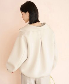 UNFILO L 【野呂佳代さん着用】BEAUTY FORM JERSEY+ ZIPブルゾン