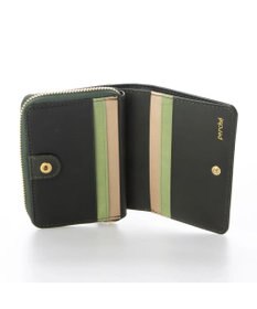 UNBILLION perche ジェムストーンチャームハーフラウンドウォレット