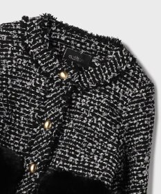 GRACE CONTINENTAL ツイードコンビジャケット