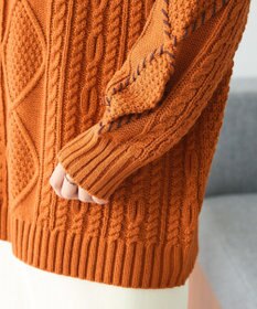 CRAFT STANDARD BOUTIQUE ハンドステッチケーブルニットチュニック