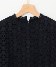 組曲 【WEB限定】フラワーレース 袖フレアトップス